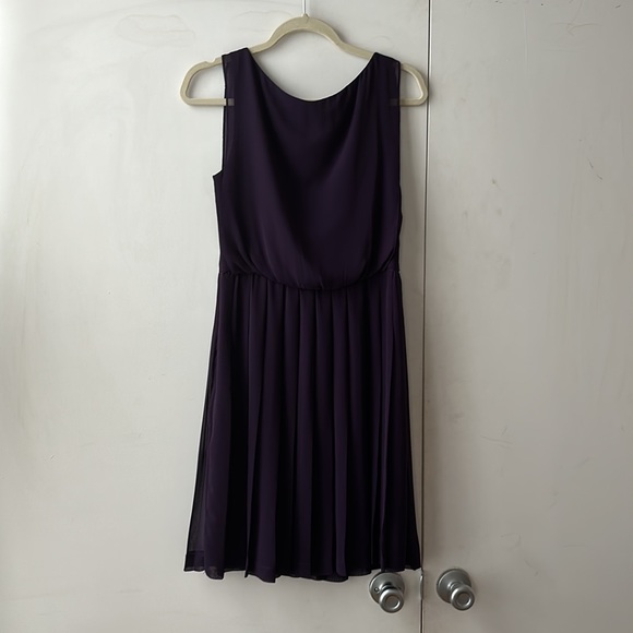Purple Pleated Dress - Picture 5 of 5